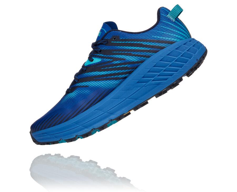 Hoka One One Trailove Tenisky Panske Modre - Speedgoat 4 - 57169-LFTX